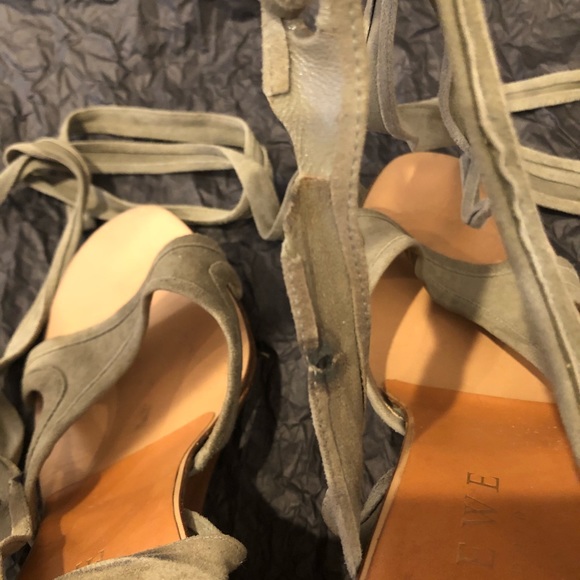 Loewe Khaki suede lace up Sandals - Picture 7 of 7